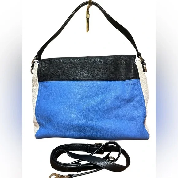 KATE SPADE pebble leather color block crossbody handbag. 💙🖤 - Picture 3 of 9